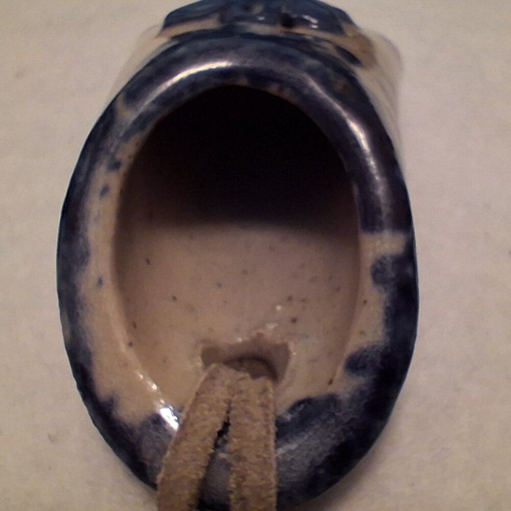 Handmade J. MacSam Ceramic Vessel Pendant • Blue Glazed Boho Artisan Necklace - Picture 6 of 6